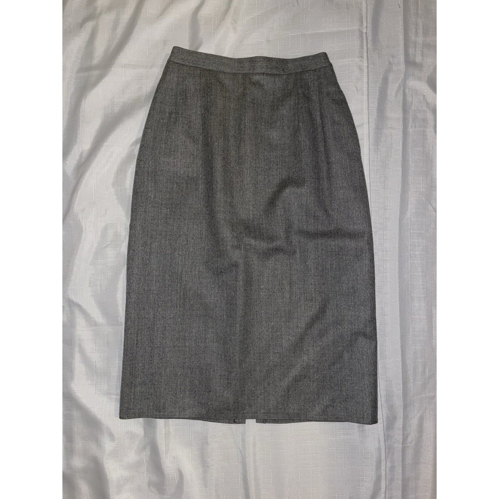Vintage Harve Benard wool pencil skirt Gray XS/S Size 2/4 Fully Lined Business